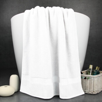 amarelle白色纯棉浴巾五星级酒店男女成人加大加厚全棉吸水白色air浴巾一条80*160cm