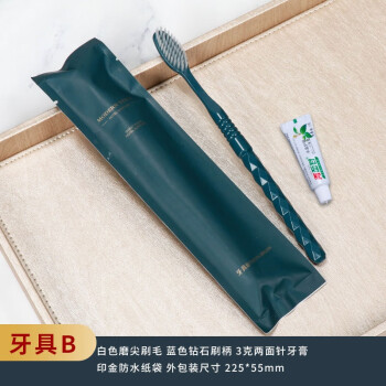 洗漱用品套装五星级酒店民宿高档宾馆家用一次性用品袋装牙具B(100支)	